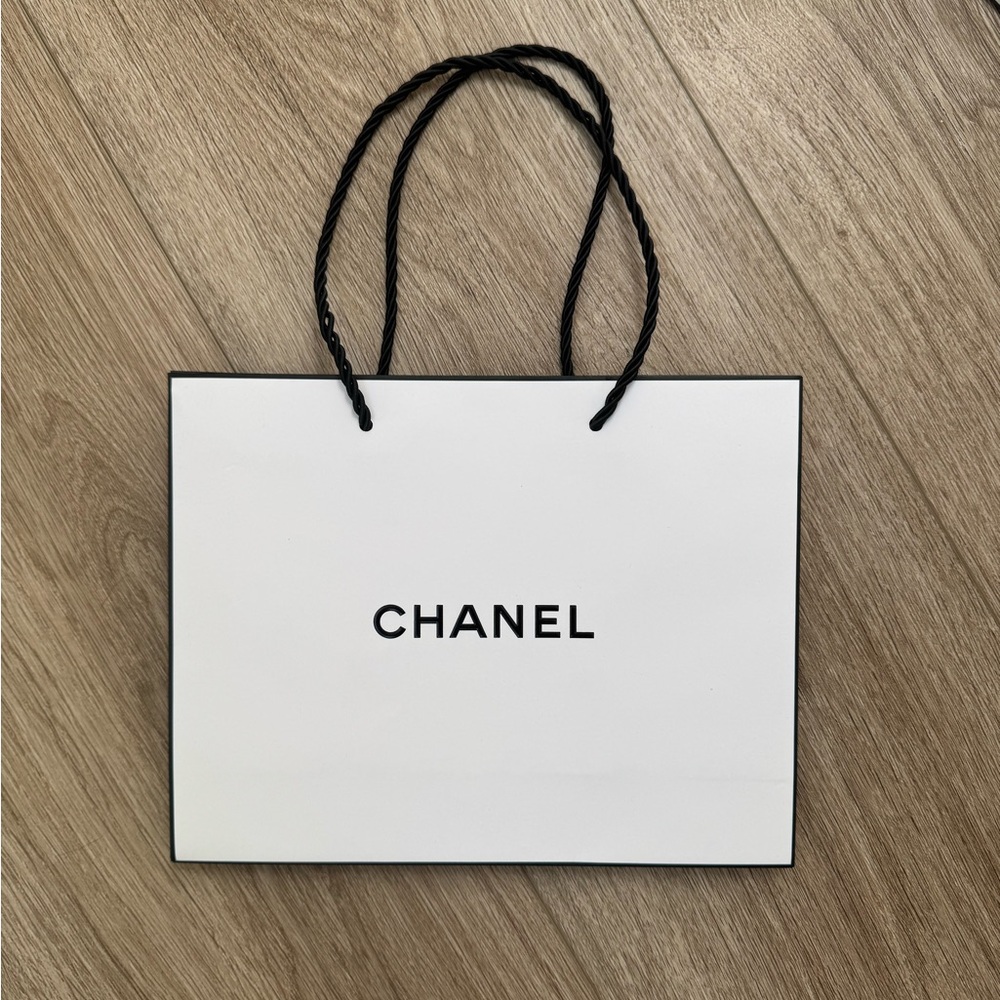 White Chanel Gift Bag